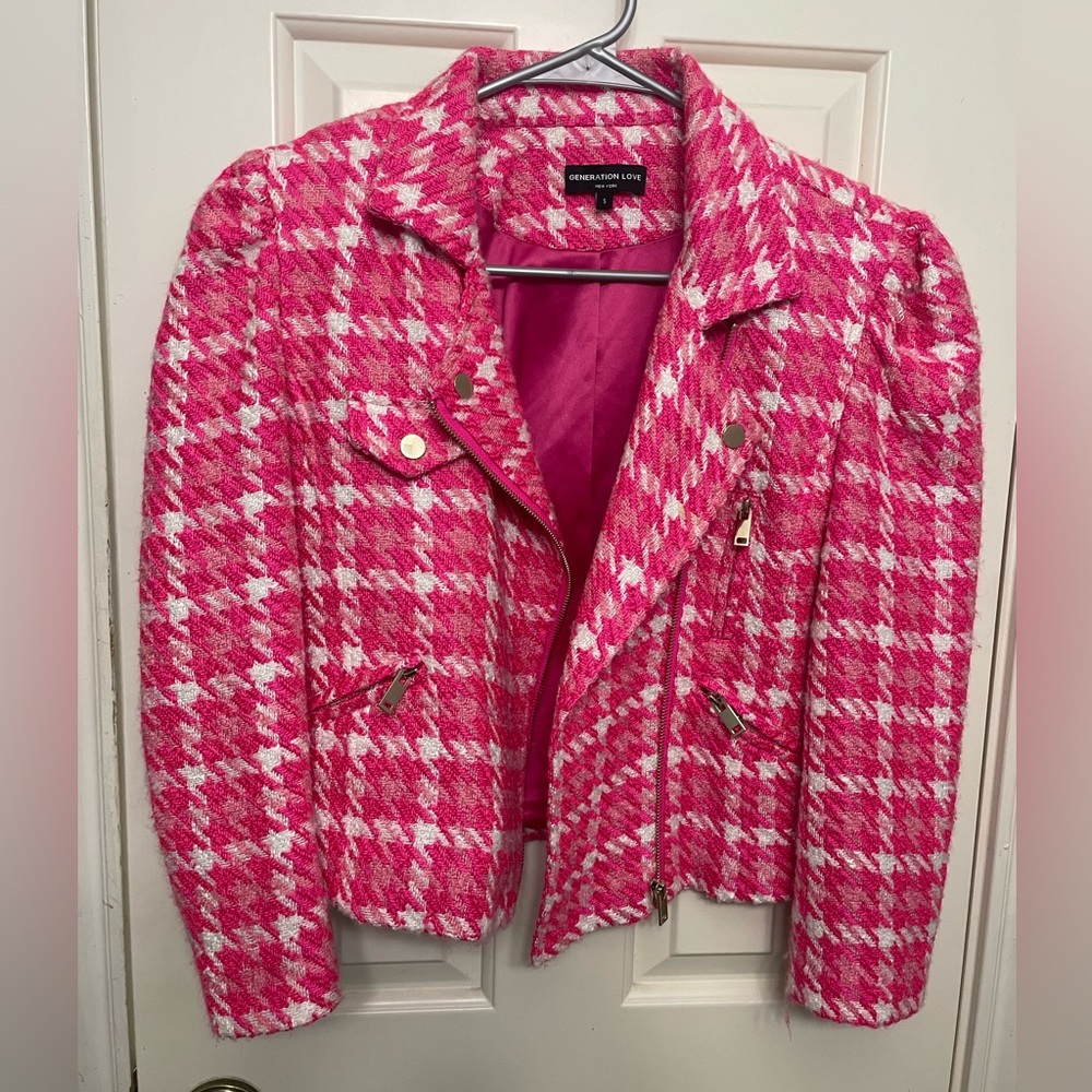 Generation Love Rocky Pink Tweed Blazer - Picture 4 of 13